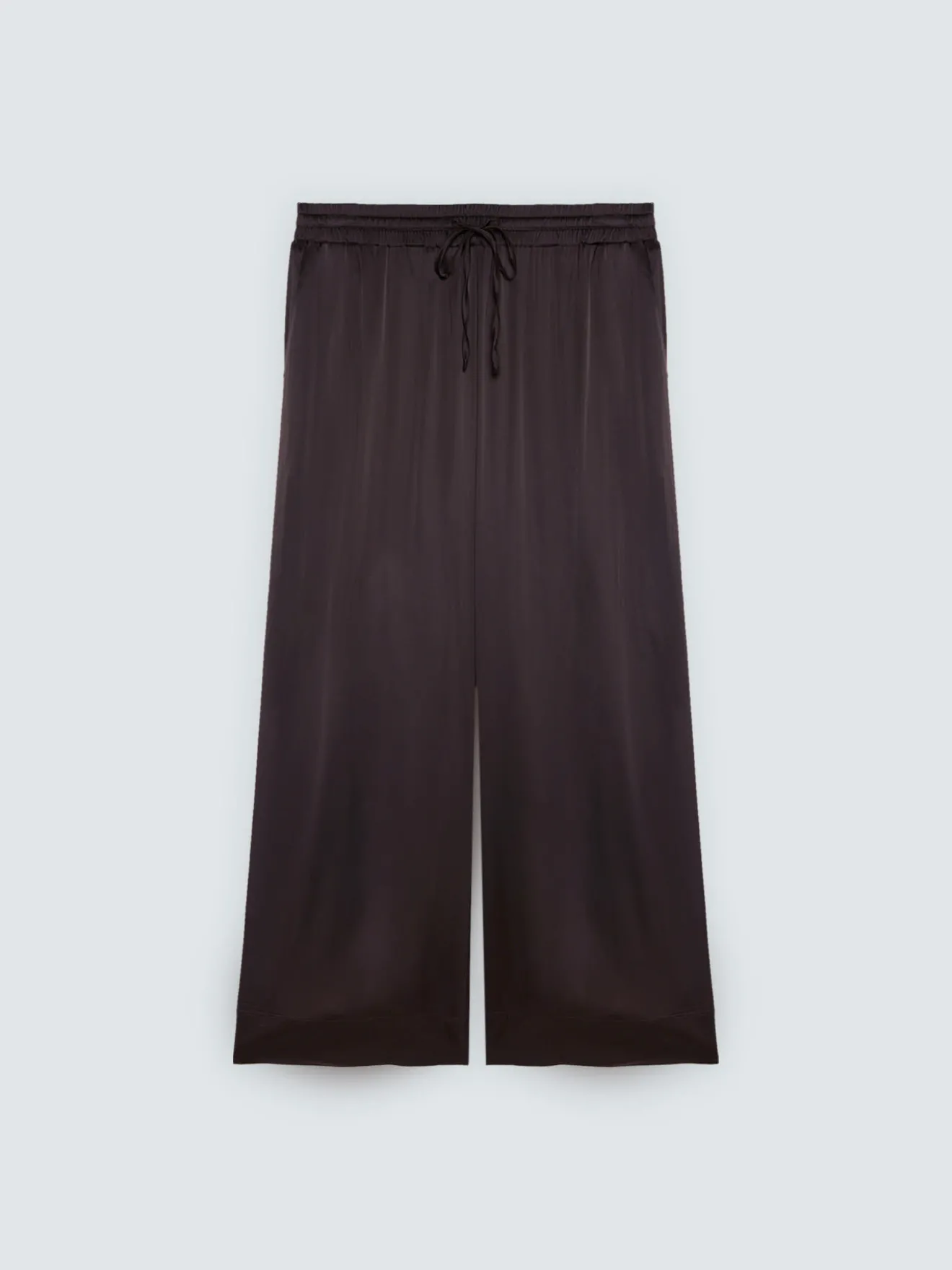 Pantaloni Wide Leg in raso di viscosa