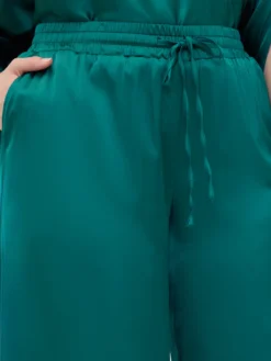 Pantaloni Wide Leg in raso di viscosa