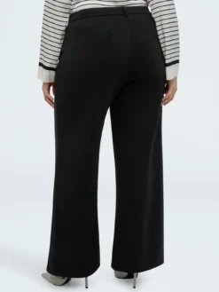 Pantaloni Wide Leg in tessuto scuba