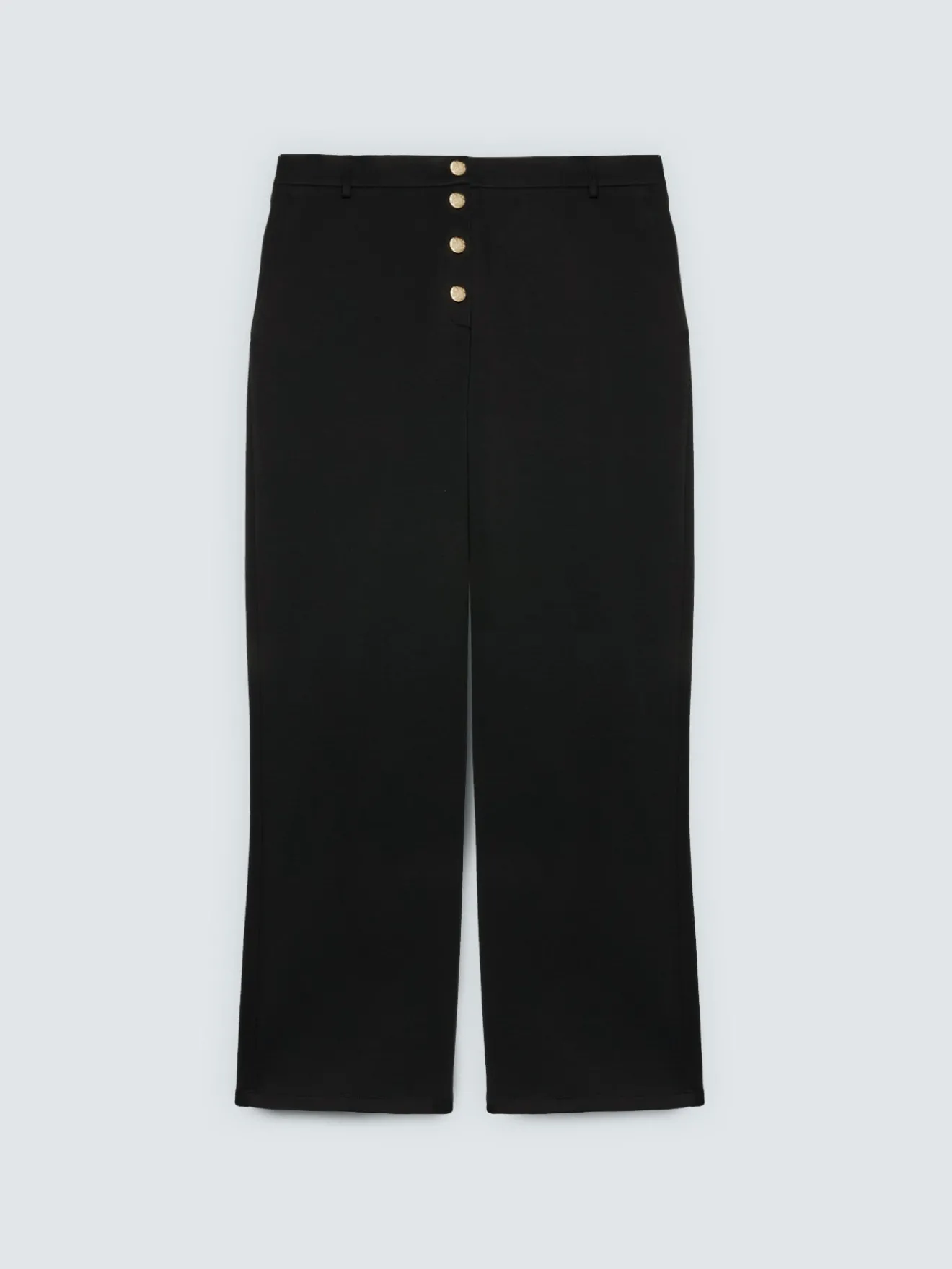 Pantaloni Wide Leg in tessuto scuba