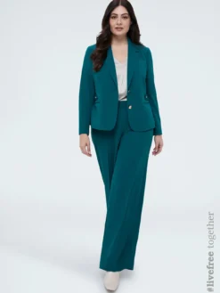 Pantaloni Wide Leg in tessuto stretch
