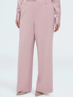 Pantaloni Wide Leg in tessuto stretch