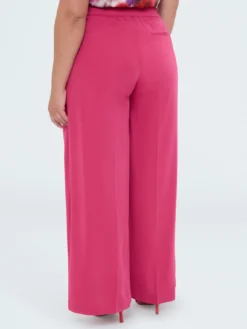 Pantaloni Wide Leg in tessuto fluido