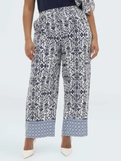 Pantaloni Wide Leg in viscosa