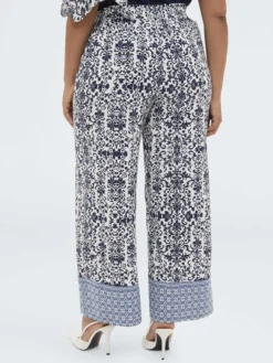 Pantaloni Wide Leg in viscosa