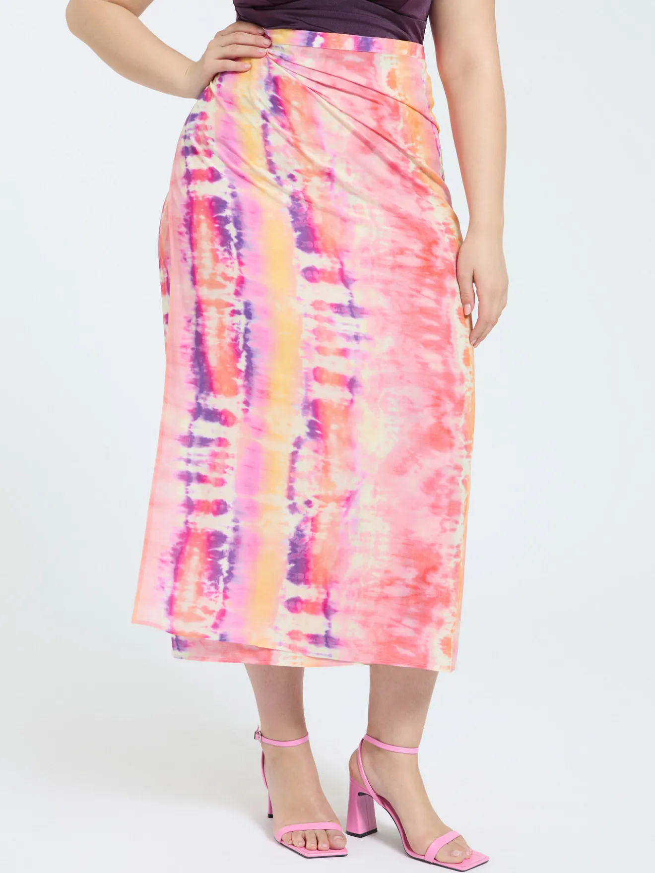 Pareo in viscosa stampa tie-dye