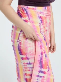Pareo in viscosa stampa tie-dye