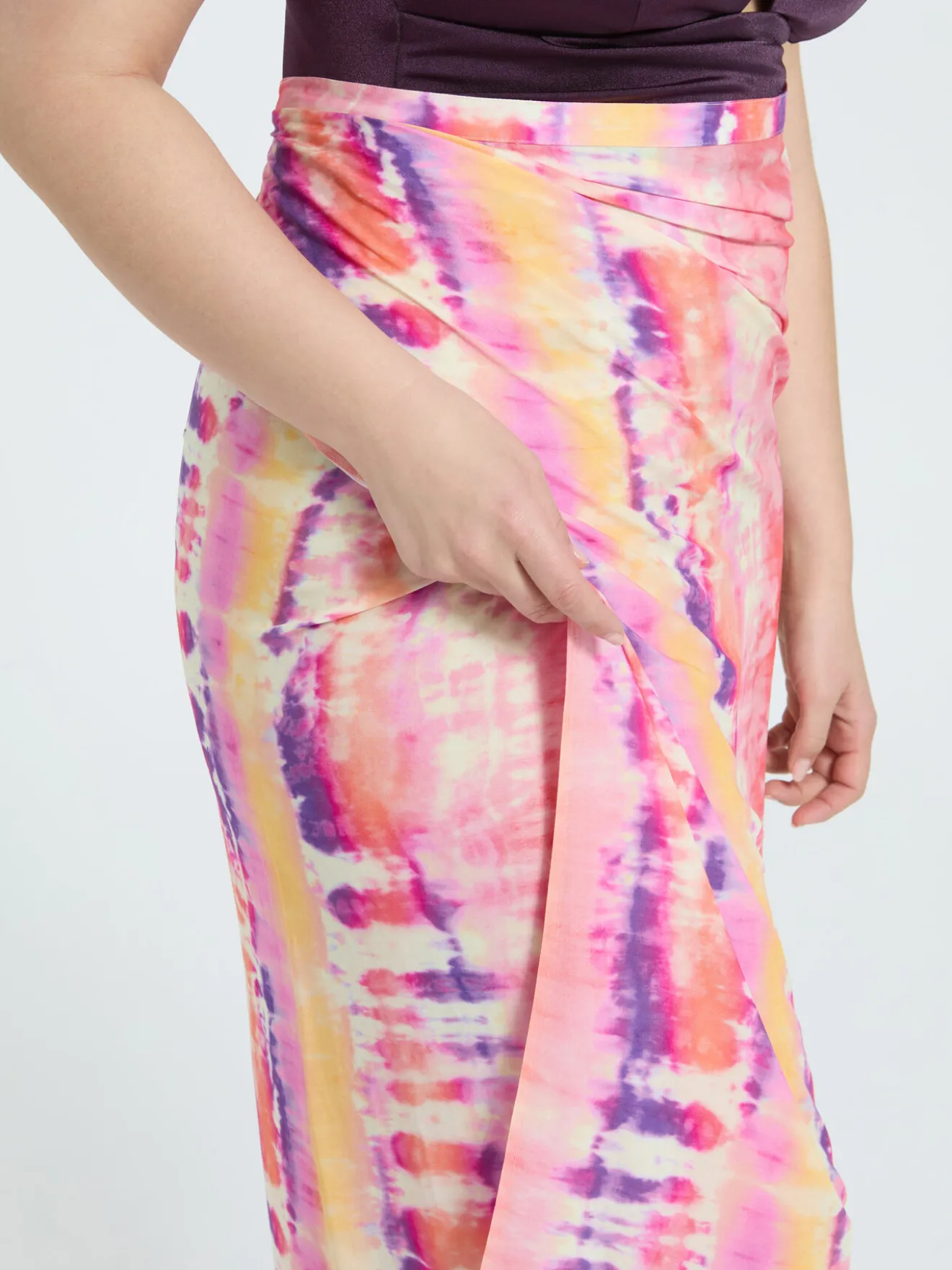Pareo in viscosa stampa tie-dye