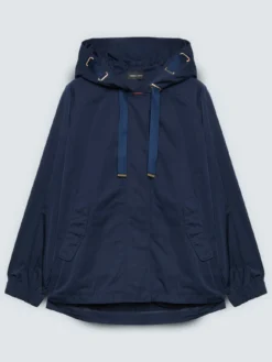 Parka con cappuccio e maxi coulisse