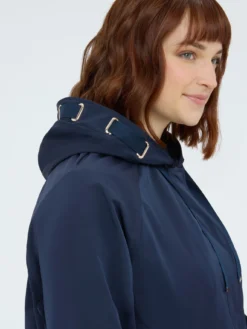 Parka con cappuccio e maxi coulisse