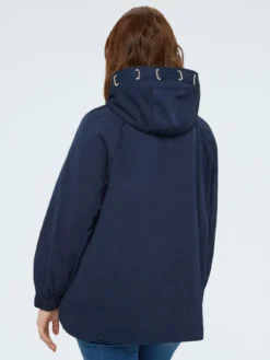 Parka con cappuccio e maxi coulisse