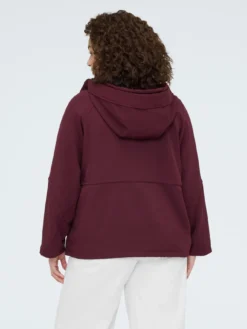 Parka in panno con cappuccio
