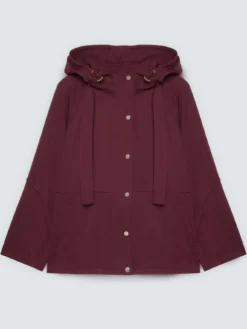 Parka in panno con cappuccio