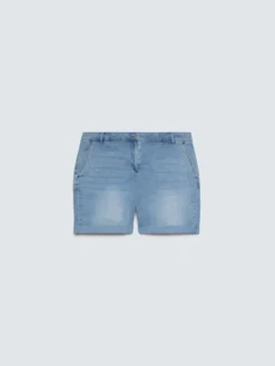 Shorts in denim con punti luce