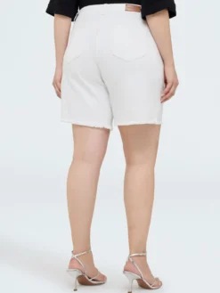 Shorts in misto cotone con borchie