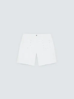 Shorts in misto cotone con borchie