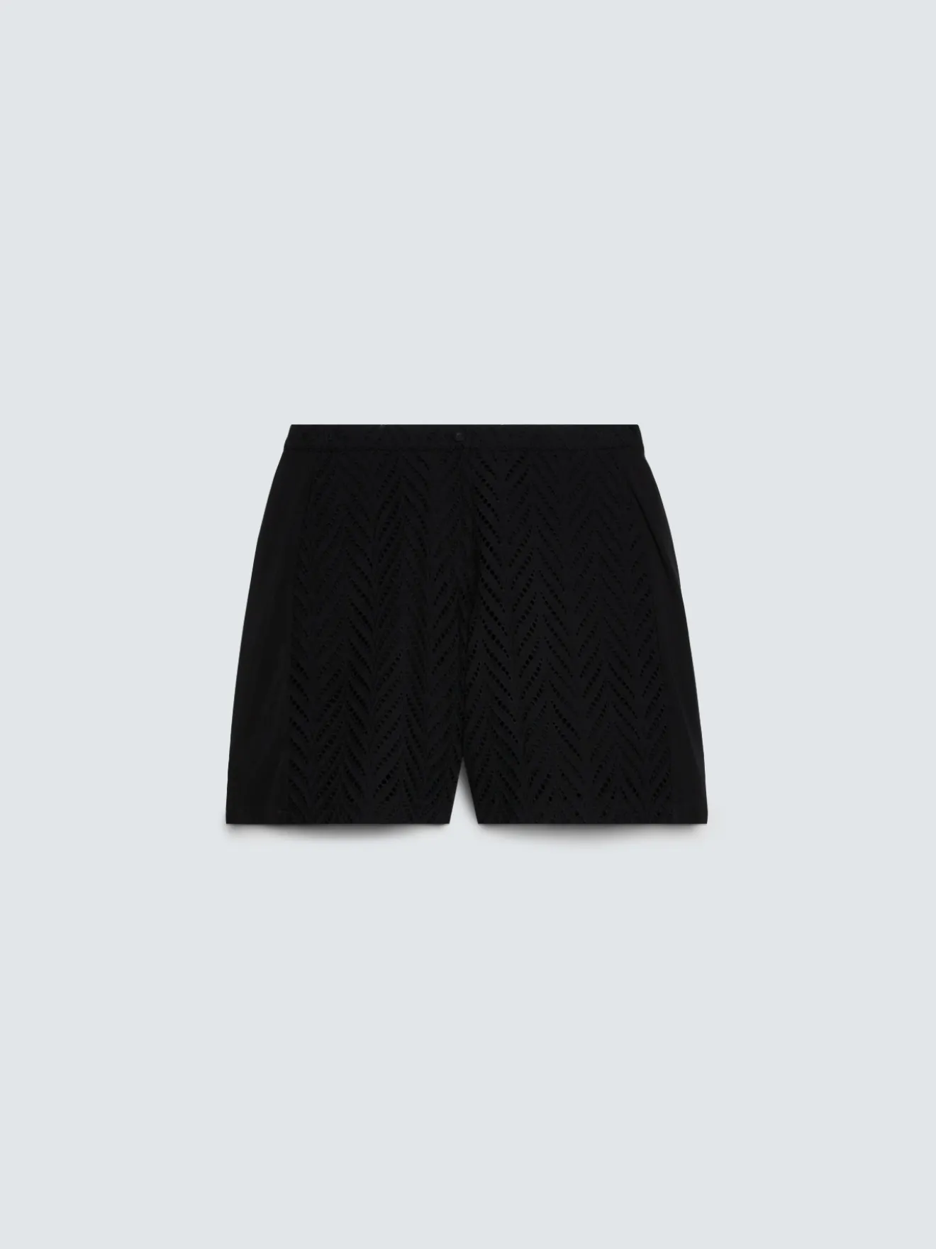 Shorts in sangallo di cotone traforato