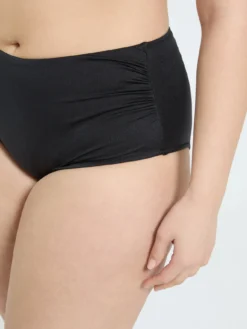 Slip a vita alta con fascia arricciata