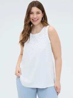 Top con applicazioni luminose