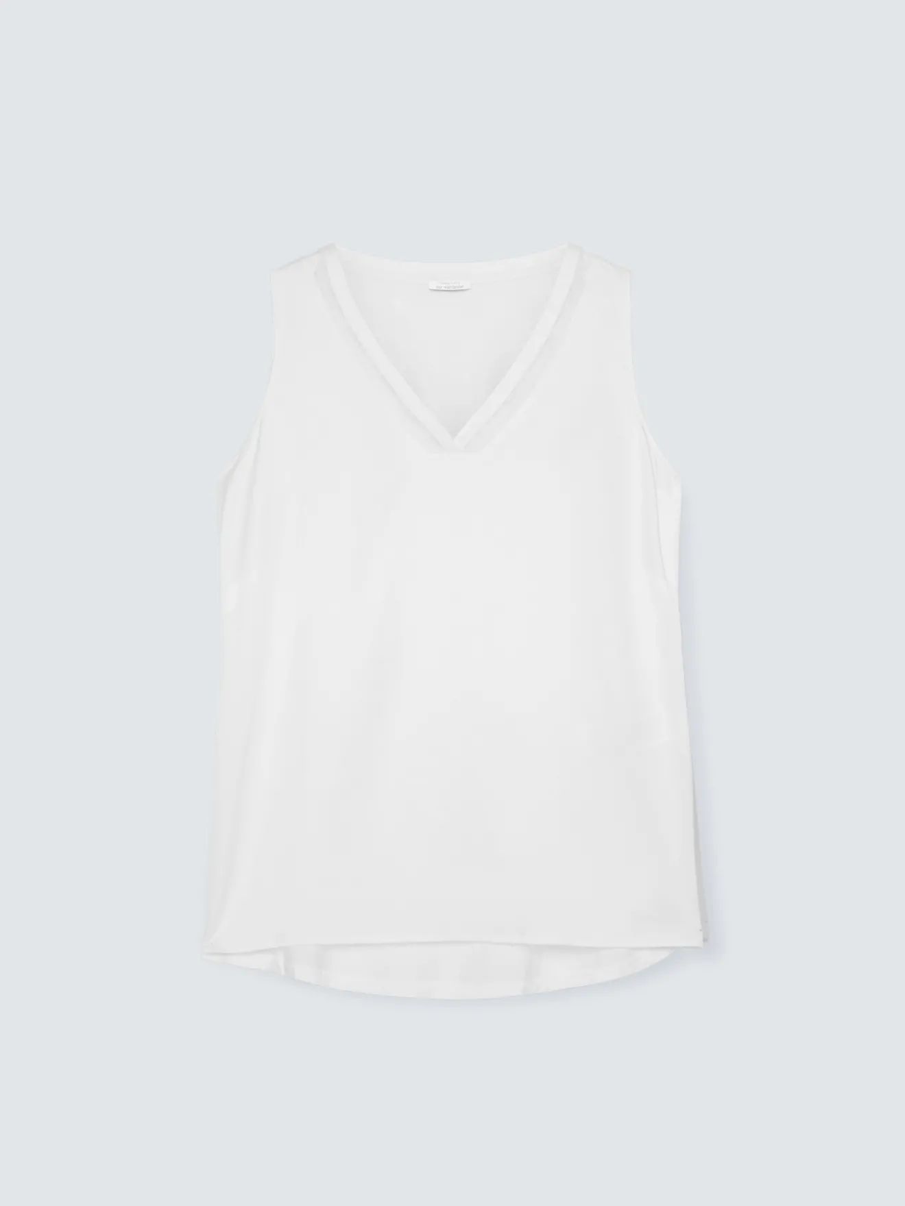 Top con scollo V e dettaglio in pizzo