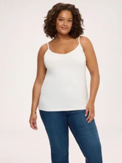 Top in jersey di viscosa con scollo a V