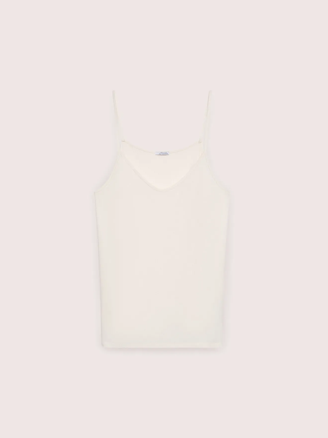 Top in jersey di viscosa con scollo a V