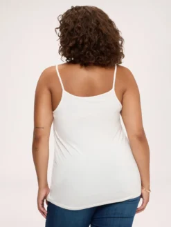 Top in jersey di viscosa con scollo a V