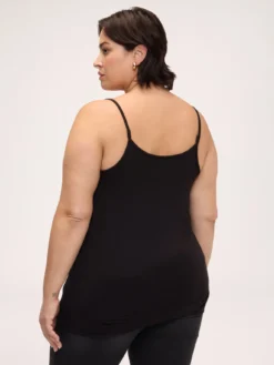 Top in jersey di viscosa con scollo a V