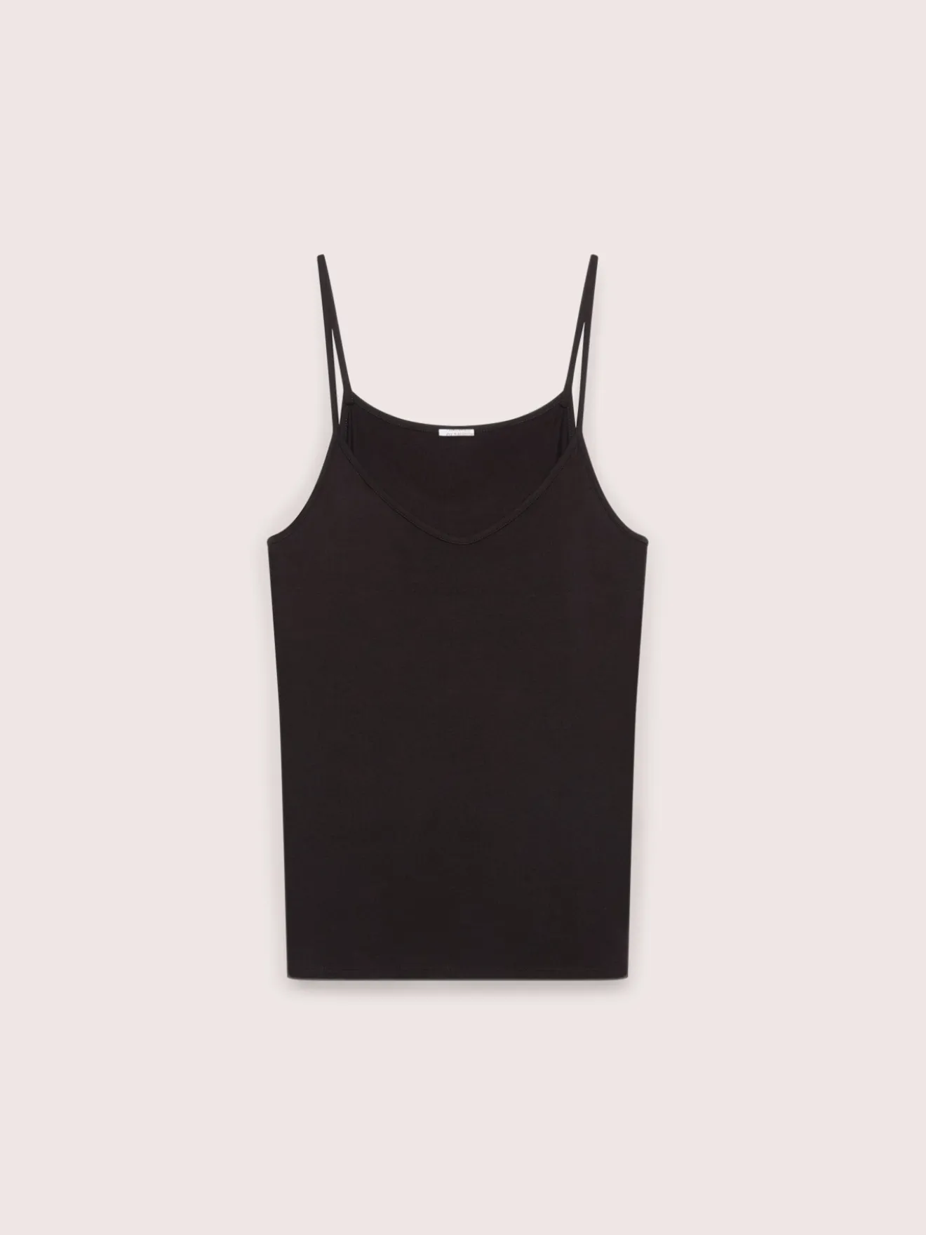 Top in jersey di viscosa con scollo a V
