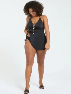 Top Tankini con dettaglio ad anello