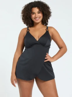 Top Tankini con dettaglio ad anello