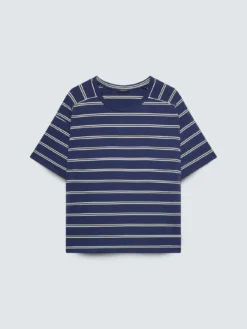 T-shirt a righe in jersey misto viscosa