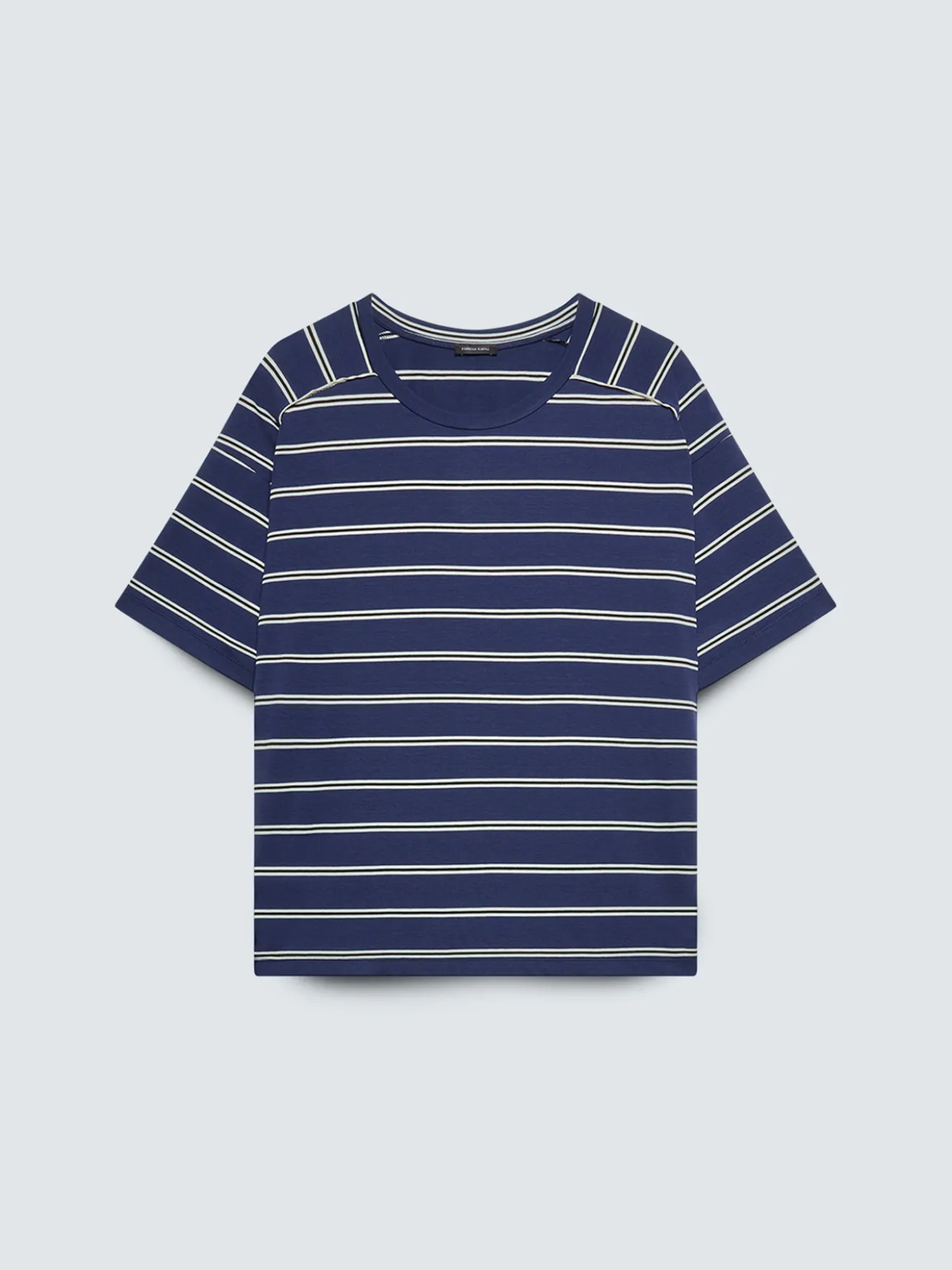 T-shirt a righe in jersey misto viscosa