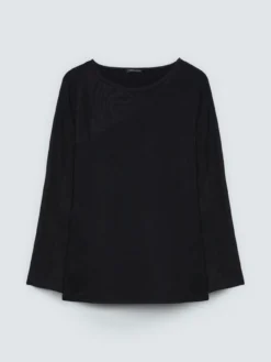 T-shirt con inserto in tulle