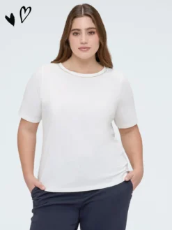 T-shirt in cotone con applicazioni luminose