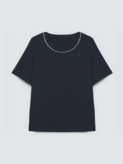 T-shirt in cotone con applicazioni luminose