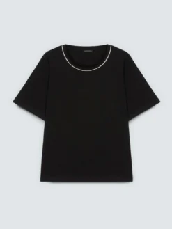 T-shirt in cotone con applicazioni luminose
