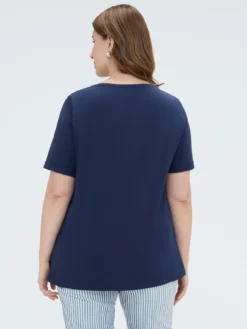 T-shirt in cotone con charms