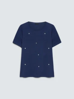 T-shirt in cotone con charms