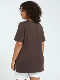 T-shirt in cotone con hotfix motivo zebrato