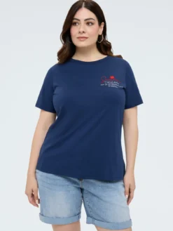 T-shirt in cotone con scritta