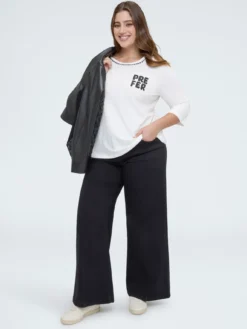 T-shirt in cotone con scritta