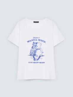 T-shirt in cotone con stampa
