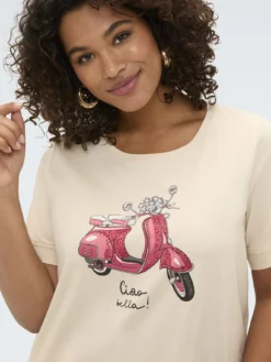 T-shirt in cotone con stampa
