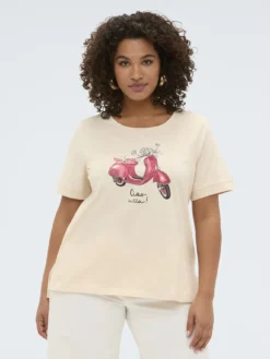 T-shirt in cotone con stampa
