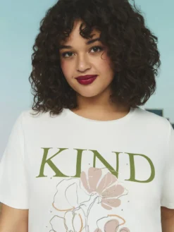T-shirt in cotone con stampa floreale