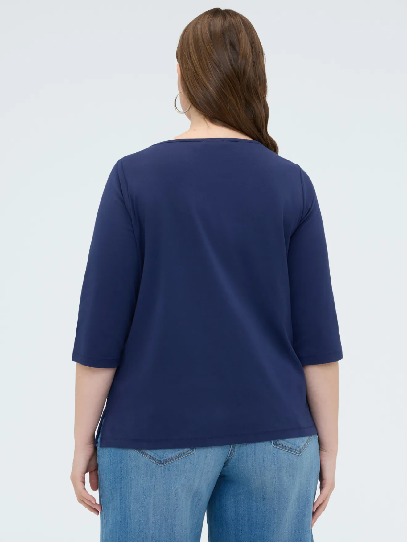 T-shirt in jersey con applicazioni gioiello