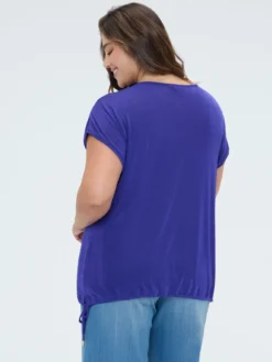 T-shirt in jersey con coulisse
