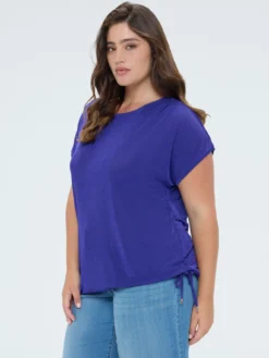 T-shirt in jersey con coulisse