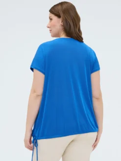 T-shirt in jersey con coulisse